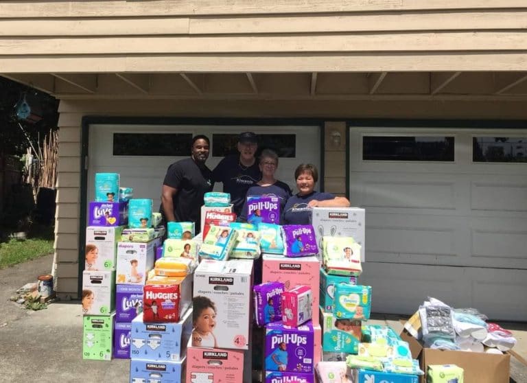 Read more about the article Local Kiwanis Clubs collect over 23,000 Diapers